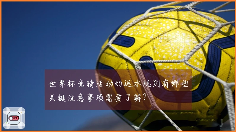 世界杯竞猜活动的返水规则有哪些关键注意事项需要了解？